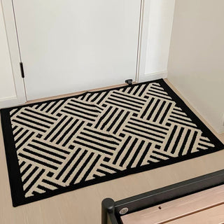 Braided pattern Door mat entrance mat 2 sizes: 50x80cm and 60x90cm