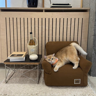 Fluffy Small Plain Pet Sofa for Dogs and Cats Pet Bed Pet Supplies Pet Cushion Washable