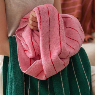 Pin Stripe Color Bath Towel  100% Cotton Hanging Combed Cotton Large Towel Blanket