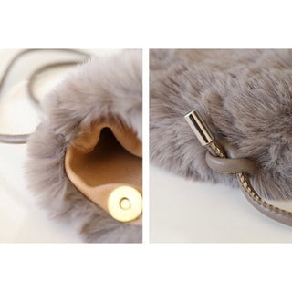 Color Faux Fur Smartphone Shoulder Bag