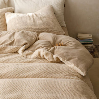 Milk Velvet Warm and Fluffy Duvet Cover Set  Bed Cover Bedding Cover