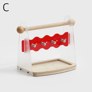 Handle-equipped Wave Accessory Key Stand Tray  Storage Tray for Small Items