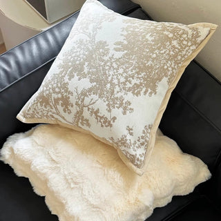 Natural Color Fur Mix Cushion Cover  45 x 45 cm