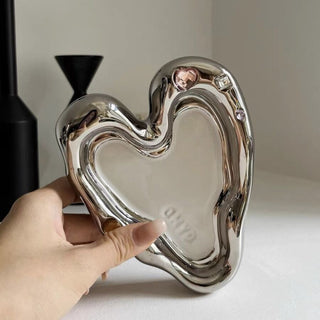 Heart-shaped Chubby Plate  Accessory Tray