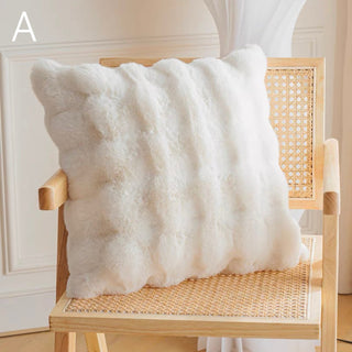 FauxFur Fluffy and Soft Textured Cushion Cover  45 x 45 cm