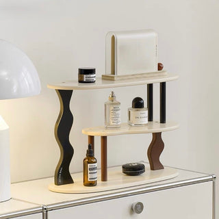Wave Design Three-Tier Storage Display Rack