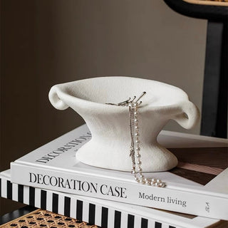 Matte Color Accessory Tray with Handle