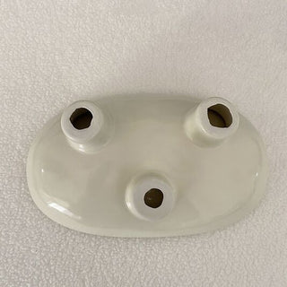 Footed Ceramic Oval Tray Plate