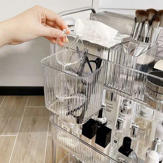 Acrylic Rack Wagon with Basket  2 Types