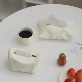 Pillow motif ceramic tissue case