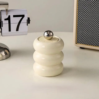 Ball Ceramic Brush Stand with Lid Three-Tier Four-Tier Chubby 6 Types  Small Item Storage
