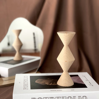 Triangle Wood Object Set of 2