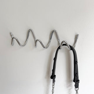 Silver Wavy Wall Hooks   Hanger Hooks   Wall-mounted Storage