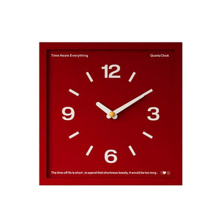 Square Frame Color Clock  Wall Clock