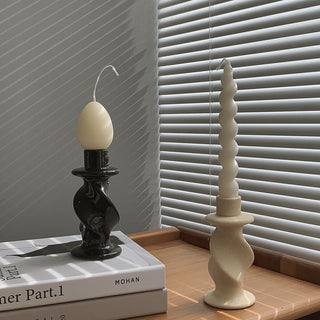 Ceramic Twist Candle Holder