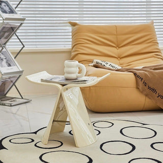 Cream Color Butterfly Stool Side Table Chair