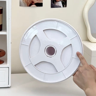 360 Degree Rotating Clear Perfume & Cosmetics Storage Two-Tier Display Rack