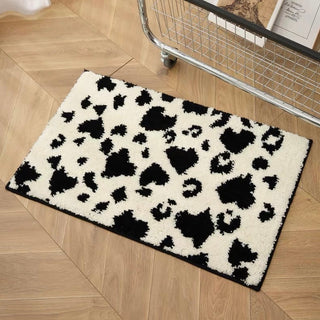Monochrome Cow print Door mat entrance mat 50x80cm bath mat