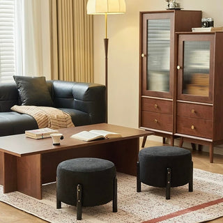 Compact Round Stool with Legs  Ottoman Chair Round Stool for Entryway