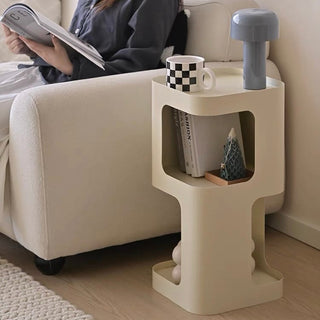 Iron Compact Open Storage Side Table