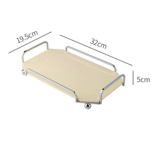 Silver frame acrylic trayin  for small items.