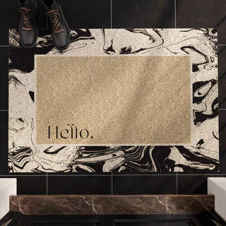 Hello Monotone Entrance Mat 4 types  50 x 80 cm for removing mud.