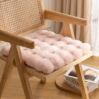 Pokopoko Faux Fur Chair Cushion