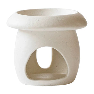 Mushroom-shaped ceramic aroma pot candle holder
