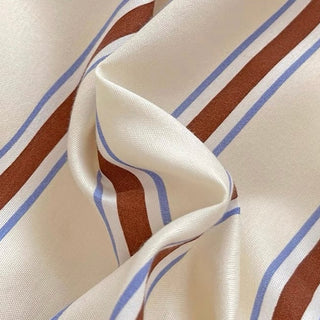 Brown Stripe Duvet Cover Set  Bed Cover