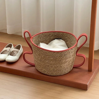 Wavy Handle Basket  Storage Basket Laundry