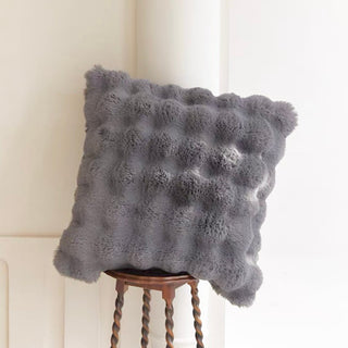 FauxFur Fluffy and Soft Textured Cushion Cover  45 x 45 cm