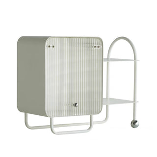 Slide-lid double-layer cosmetic and perfume storage rack