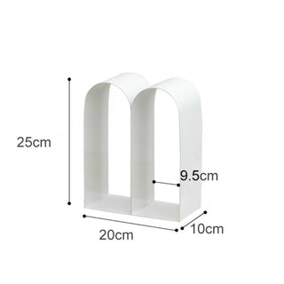 Arched Iron Two-Tier Display Rack  Storage