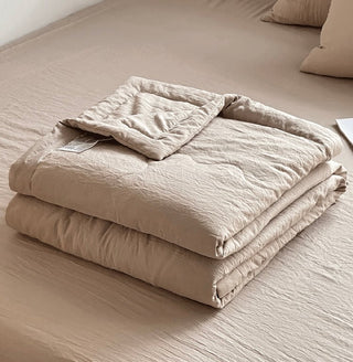 Summer Quilt Set Plain Summer Quilt Duvet Cover Set  2 Sizes