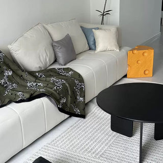 Zebra print knit blanket 130 x 170 cm lap blanket multi-cover