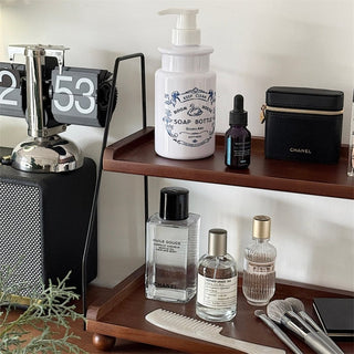 Wood Wire Retro Two-Tier Storage Rack Spice Rack