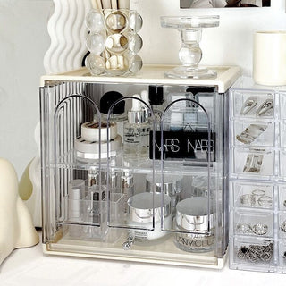 Clear Acrylic Two-Tier Display Storage Box