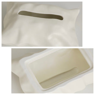 Pillow motif ceramic tissue case