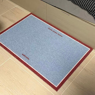 Blue and Red color scheme entrance mat 50 x 80 cm for removing mud.