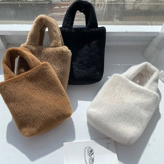 way Faux Fur Handbag    Shoulder Bag