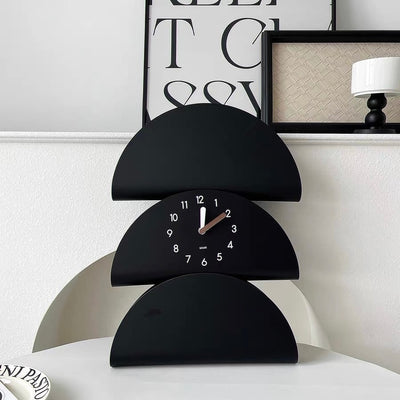 Half Moon Design Clock   Semi-circular Wall Clock