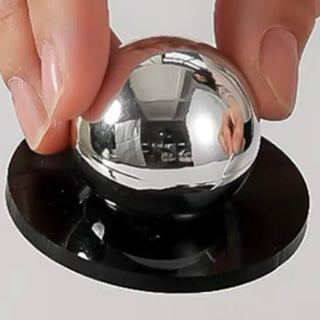 Ball-shaped Ceramic Twist Brush Stand with Lidin  Small Item Storage Box
