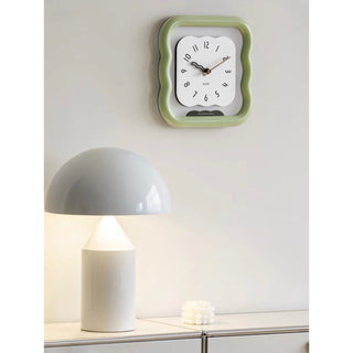 Square Wave Clear Clock  Wall Clock