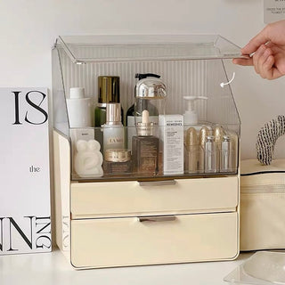 Large Capacity Lidded Drawer Cosmetic Storage Box