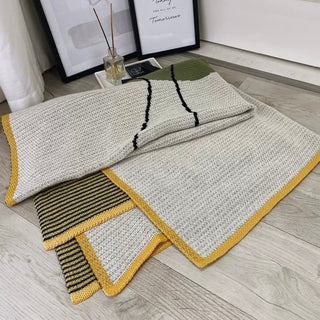 Nuance Wave Design Knit Blanket 120 x 160 cm Lap Blanket