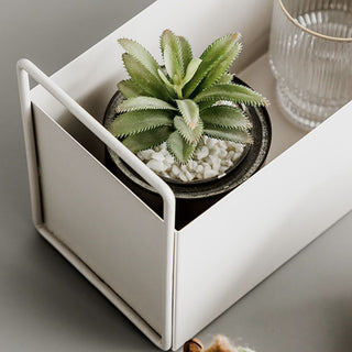 Storage Box with Handle Magazine Rack
