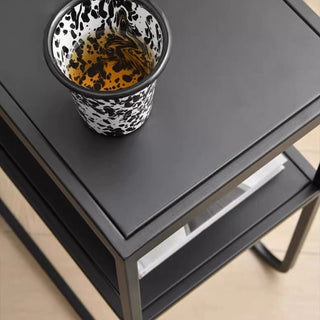25cm Wide Iron Storage Side Tablein  Slim Rack