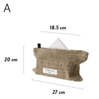 Tweed Mix Tissue Case   Hanging Cover