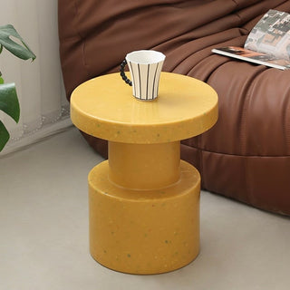 Mixed Color Compact Side Table Stool   in