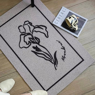 Flower Art Entrance Mat 60x90 Mud Removal Mat